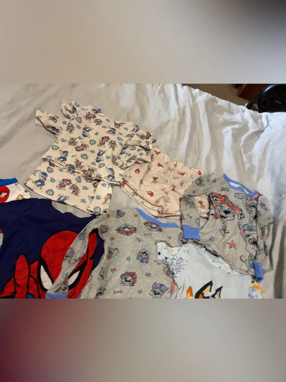 Kids Character Pajama Set – Sonic, Spider-Man, Bluey, Paw Patrol
